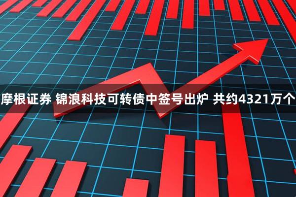 摩根证券 锦浪科技可转债中签号出炉 共约4321万个